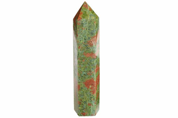 Tall, Polished Unakite Obelisk - South Africa #151912